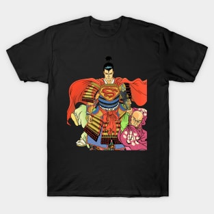 Super Samurai Samurai warrior Comic book style T-Shirt